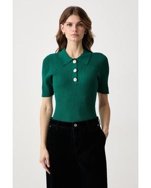 Morgan Maglione A Maniche Corte Da Donna Con Viscosa - Verde