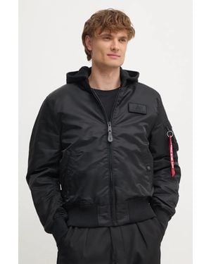 Alpha Industries Giacca Bomber Ma-1 Zh Back Print - Nero