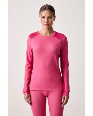 Helly Hansen Maglietta A Maniche Lunghe Termoattiva Da Donna Con Lana Merino Lifa Merino - Rosa