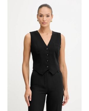 Guess Gilet Monopetto Da Donna Theoline - Nero