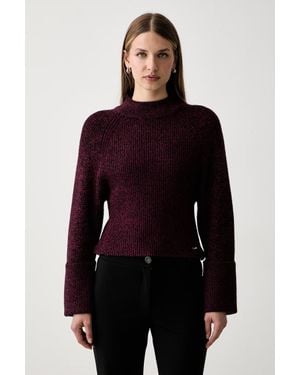 DKNY Maglione Da Donna Con Viscosa - Rosso