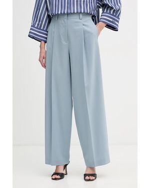 MAX&Co. Pantaloni Da Abito Da Donna Con Lana Mcofonte - Blu