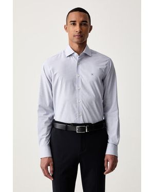 Hackett Camicia Da Uomo Con Cotone - Grigio