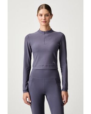 PUMA Maglietta A Maniche Lunghe Da Allenamento Da Donna Cloudspun - Blu