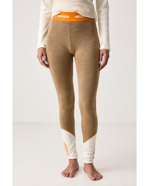 Helly Hansen Leggings Termoattivi Da Donna Con Lana Merino Lifa Merino - Neutro