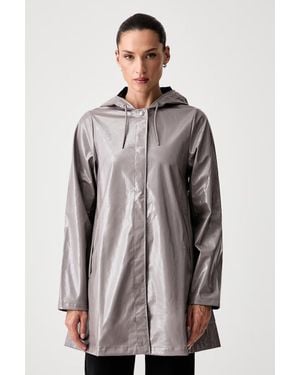 Rains Da Donna A-Line W Jacket W3 - Marrone