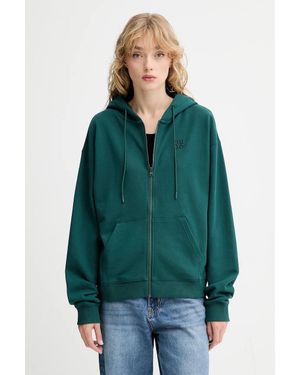 HUGO Felpa Con Cerniera Da Donna - Verde