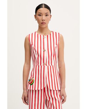 Never Fully Dressed Gilet Monopetto Da Donna - Rosso