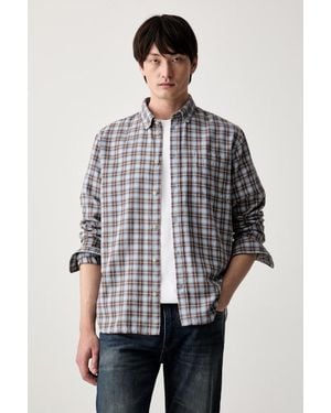Les Deux Camicia Da Uomo Con Lyocell - Grigio
