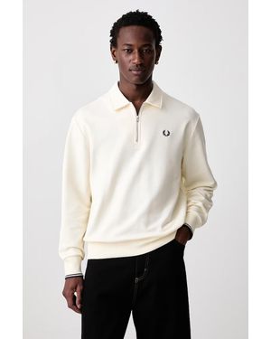 Fred Perry Felpa Da Uomo - Bianco
