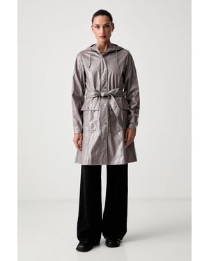 Rains Giacca Di Mezza Stagione Da Donna Curve Long Jacket W3 - Blu