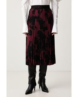 KARL LAGERFELD Gonna Plissettata - Nero