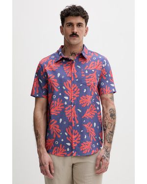 Hurley Camicia Da Uomo Con Cotone - Rosso