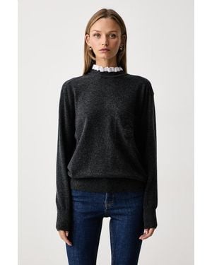 Silvian Heach Maglione Da Donna Con Lana Teafa - Nero