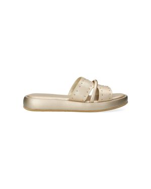 Mexx Ciabatte Slide Sulla Banchina Da Donna Lotus Ii Pacha Sandal - Bianco