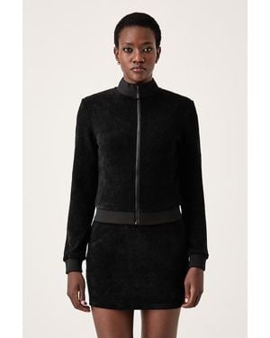Guess Felpa Con Cerniera Da Donna Laudomia - Nero