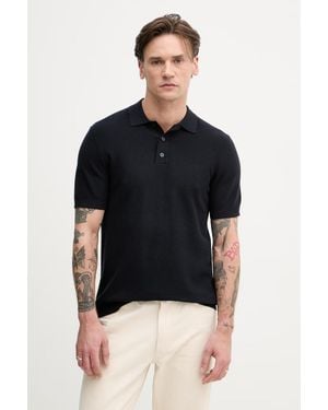 Hackett Polo Da Uomo Con Cotone - Nero