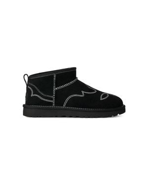 UGG W Classic Ultra Mini Western Stivali Da Neve Da Donna - Nero