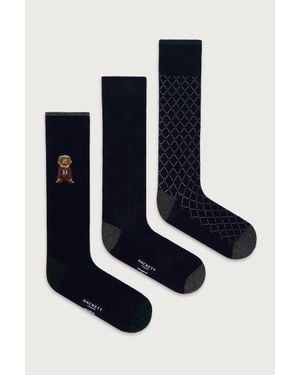 Hackett Calzini Da Uomo Pacco Da 3 - Nero