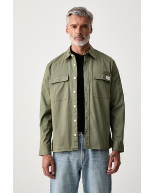 Calvin Klein Camicia Safari Da Uomo - Verde