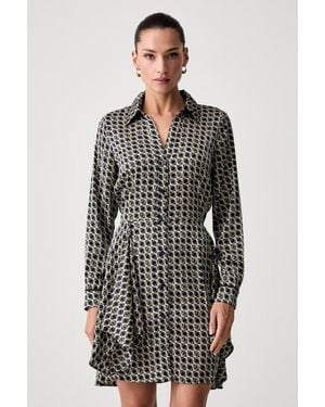 Guess Vestito Camicia Alya - Grigio