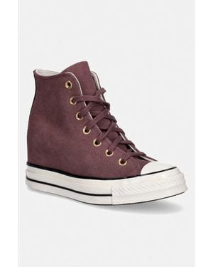 Converse Chuck 70 Wedge Sneakers Da Donna - Viola