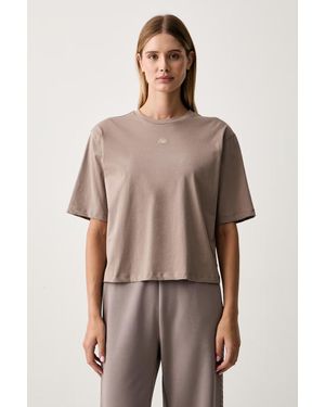 EA7 T-Shirt Da Allenamento Da Donna - Marrone