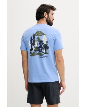 Fjallraven T-Shirt Da Uomo - Blu