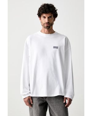 American Vintage A Maniche Lunghe Da Uomo - Bianco