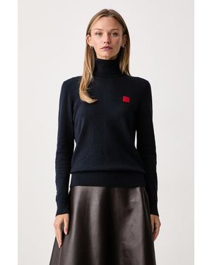 MAX&Co. Maglione Da Donna Con Misto Cashmere Quadro - Blu