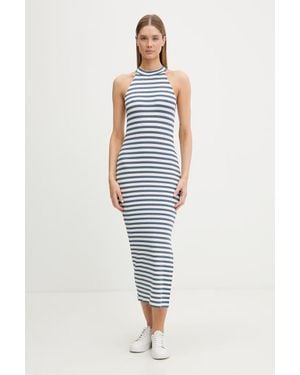 EA7 Vestito Con Viscosa - Blu