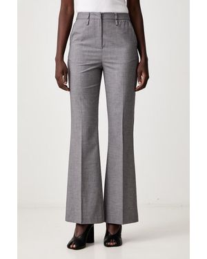 Sisley Pantaloni Da Donna Con Misto Lana - Grigio