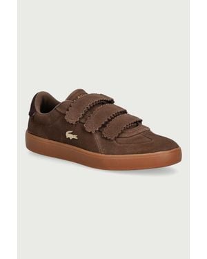 Lacoste Baseshot Strap Sneakers Da Donna - Marrone