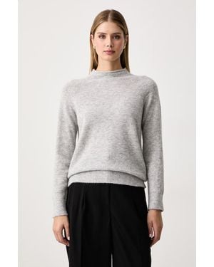 BOSS Maglione Da Donna Con Lana C_Fesperanasy_1 - Grigio