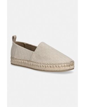 Calvin Klein Espadrillas Da Donna Oblique Espadrille Aop - Bianco