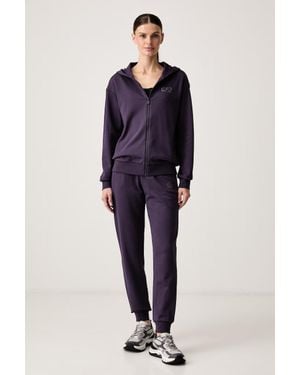 EA7 Tuta Da Donna Con Cotone - Blu