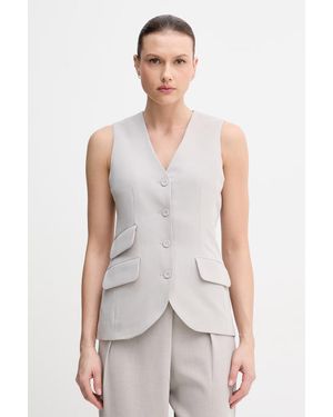 Sisley Gilet Monopetto Da Donna - Bianco