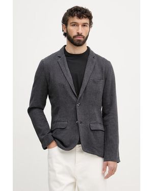 Lindbergh Giacca Monopetto Da Uomo Con Lino - Grigio