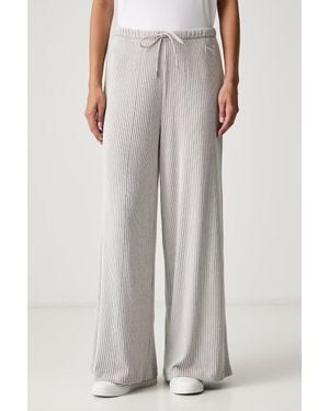 PUMA Pantaloni Da Tuta Da Donna Con Viscosa Essentials Ribbed - Grigio