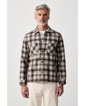 Lindbergh Giacca Camicia Da Uomo Con Viscosa - Neutro