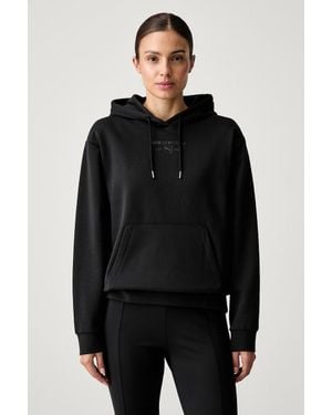 PUMA Felpa Con Cappuccio Da Donna Con Cotone Class - Nero