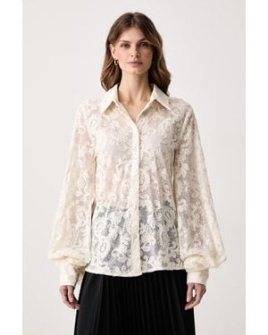 Haveone Camicia Da Donna Con Viscosa - Neutro