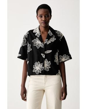 Sisley Camicia Da Donna Con Viscosa - Nero