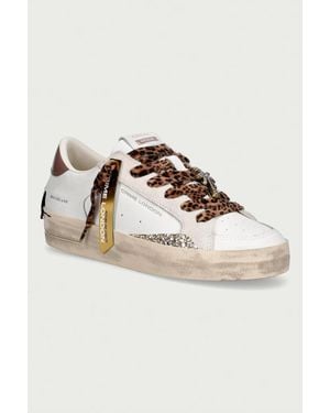 Crime London Sk8 Deluxe Sneakers Da Donna - Bianco