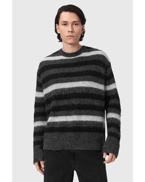 AllSaints Maglione Da Uomo Con Lana Sammie - Grigio