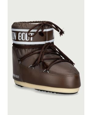 Moon Boot Mb Icon Low Nylon Stivali Da Neve - Nero