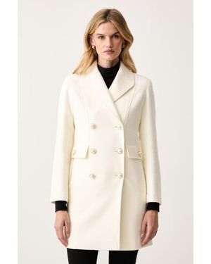 Silvian Heach Cappotto Da Donna Con Lana Bozhinov - Neutro