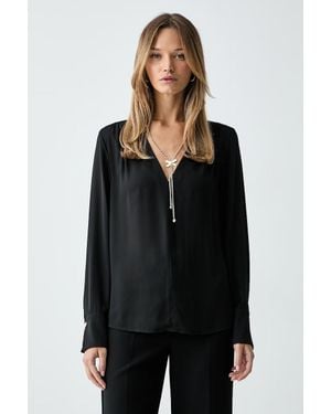 Silvian Heach Camicetta Da Donna Dathio - Nero