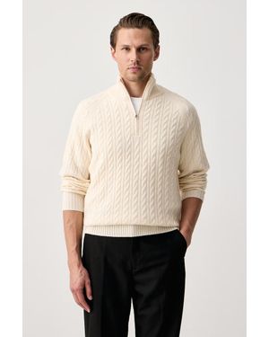 BOSS Maglione Da Uomo Con Lana H-Furore - Neutro