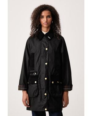 Barbour Giacca Lunga Da Donna - Nero